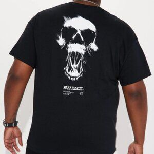NWT Men's "Fear No Evil" Short Sleeve Graphic Tee - Black